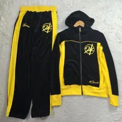 美品 GOLD 24Karats M ベロア ジャージ セットアップ ブラックのサムネイル