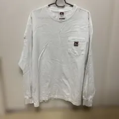 ベンデイビス ben davis ロングスリーブ ポケットＴシャツ Ｍ　ホワイト