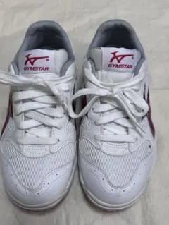 GYMSTAR 卓球シューズ ホワイト/レッド