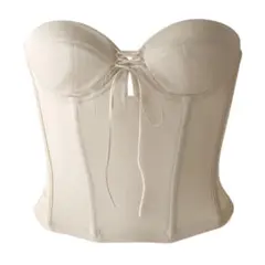 ブライダルインナー　バックレスビスチェ　BLOOMLuXE