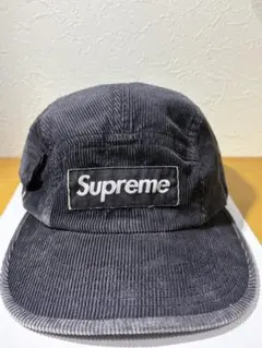 Supreme コーデュロイ キャンプキャップ ブラック
