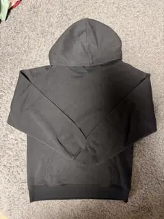 黒 フリース フード付きパーカー