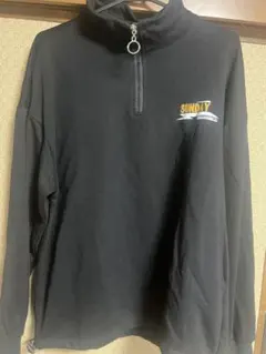 ハーフジップトレーナー　ブラック