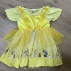 ディズニー プリンセス ベル ワンピース ドレス 90