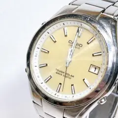CASIO リニエージ メンズ腕時計 電波ソーラー 不動 現状 シルバー 52