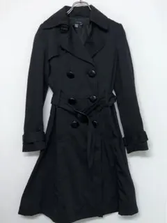 レトロ トレンド ZARA BASIC 古着 ダブルブレスト トレンチコート