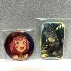 プロセカ 草薙寧々【スクエア】　　　　鳳えむ　缶バッジ　 グリッター