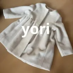美品‼️ yori ヨリ　フェイクファーコート　ベージュ　 【定価49000円】のサムネイル