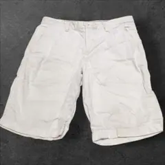 ⑩UNIQLO ユニクロ メンズ ハーフパンツ ショートパンツ S 白