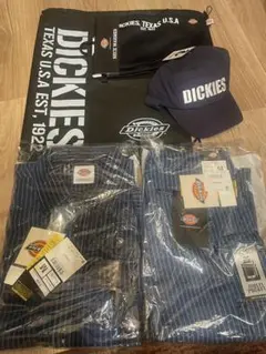 Dickies デニム上下セットアップ×キャップ×ネックウォーマーセット M