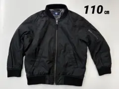 UNIQLO 中綿　MA-1風　ジャンパー　ブラック　110㎝