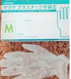 SARAYA プラスチック手袋E Mサイズ 100枚入のサムネイル