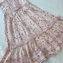ピンクハウス　ギンガムくまワンピース