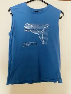 PUMA プーマ ノースリーブ Tシャツ ブルー FOREVER FASTER