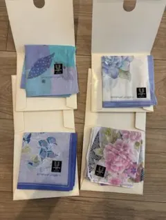 emanuel ungaro ハンカチ 4枚セット　未使用 花柄 綿100％のサムネイル