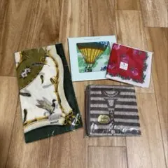 タオルハンカチ 大判ハンカチ 4枚 セット売り