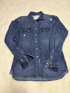 BAYFLOW ブルーデニムシャツ