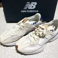ニューバランス❣️327 ホワイトxネイビー スニーカー 23.0新品未使用残無し