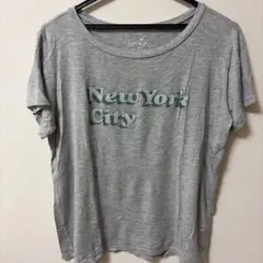 AmericanEagle 半袖ロゴTシャツグレー　Lのサムネイル