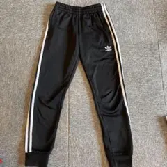 adidas 3本ライン 黒パンツ XS