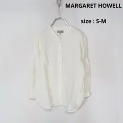 【値下げ◎】 MARGARET HOWELL / バンドカラー リネン シャツ