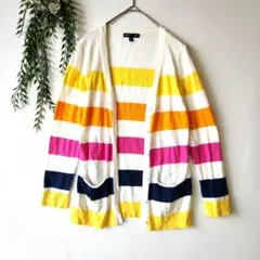 【140cm】GAP KIDS カラフルストライプ カーディガン 男の子 女の子