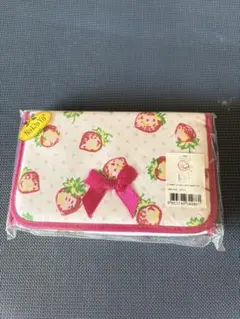 NaRaYa ミラー付きポーチ　いちご柄のサムネイル
