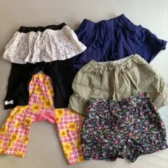 【まとめ売り】80.90.95cm 女の子 ショートパンツ　スカート