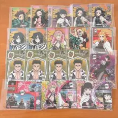 鬼滅の刃 ばかうけ 丸美屋 ステッカー 18枚セット