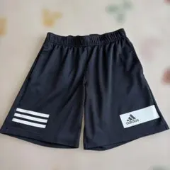 adidas ブラック ハーフパンツ 3本ライン