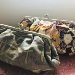 新品　可愛い　がま口バック　人気和柄　ハンドメイド