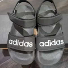 adidas ブラック サンダル 18cm