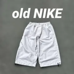 クロップド丈 膝下 リップストップ old NIKE ナイロンパンツ グレー