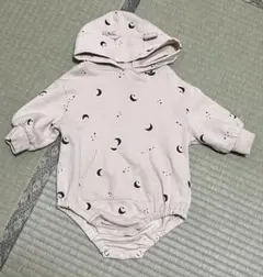 PUPPAPUPO くま耳付き フード付き ロンパース