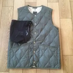 TAION ミリタリーキルティングベスト オリーブグリーン