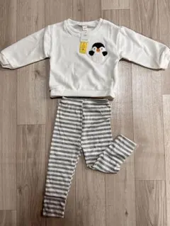 SHEIN スウェットシャツ＆ストライプパンツ 2-3Y