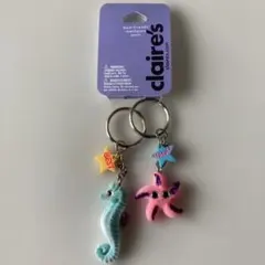 Claire's キーホルダー 2個セット タツノオトシゴ ヒトデのサムネイル