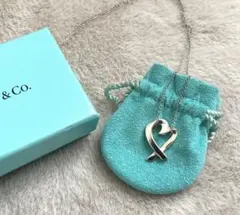 【美品・磨き済】ティファニー ラビングハート ネックレス SV925 箱付