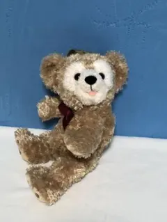 お顔厳選　美品　ダッフィー　赤リボン　ぬいぐるみポーチ　レア　初期