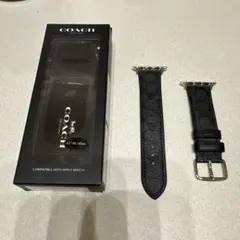 COACH Apple Watch バンド ブラック 42/44/45mm