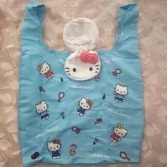 資生堂　ハローキティ ぬいぐるみチャーム付きエコバッグ