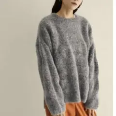 2022AW FOX-WOOL CREW NECK KNIT