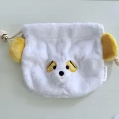 くずみちゃん ミニポーチ3 巾着 カプセルトイ 黄色　プルメリア