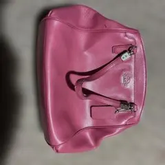 COACH ピンク レザー ショルダーバッグ