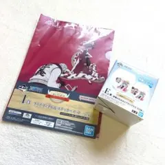 〘未使用品〙1番くじ　ワンピースE賞シアターグラス&I賞クリアファイル