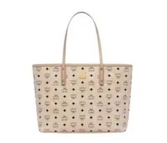 MCM トートバッグ Anya Top Zip Shopper ベージュ 大容量のサムネイル
