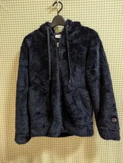 チャンピオン　ボアパーカー　フリースジャケット　Mサイズ　ネイビー