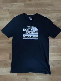 Supreme×THE NORTH FACE ロゴTシャツ ブラック M