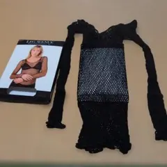 LEG AVENUE スパンデックスネットシャツブラック