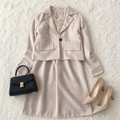 極美品✨Milk tea 授乳服 フォーマル2点セット ツイード マタニティ M